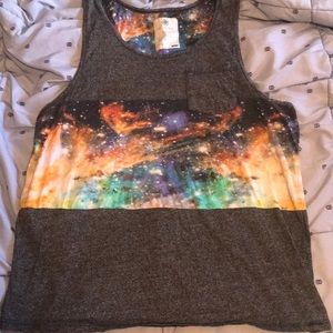 On the Byas galaxy tank top